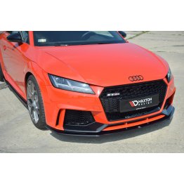 Накладка сплиттер на передний бампер на Audi TT RS 8S